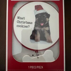 Festive Dog Christmas Ornament - Red